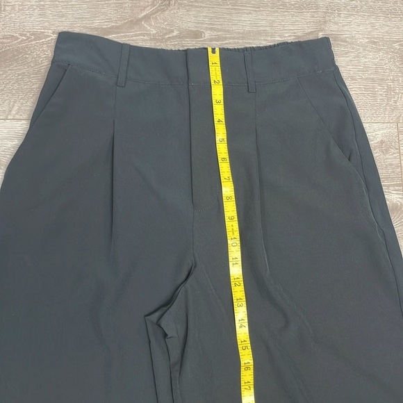 NWOT Rachel Zoe Pleated High Rise Wide Leg Black Trouser Pants M - Picture 9 of 14